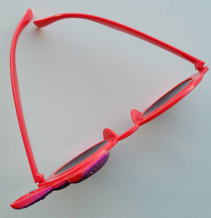 Ochelari rosii Minnie fundita roz [2]