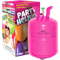 Pachet butelie cu heliu 0.40 mc 50 de baloane latex 23cm rafie 60m [1]
