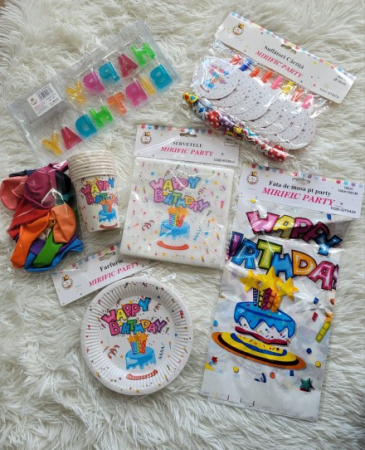 Pachet articole masa tematica Happy Birthday 7 buc [6]