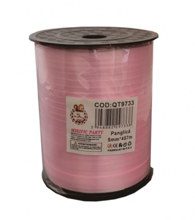 Accesorii pentru baloane - Rabant roz 0.5 x 450 m