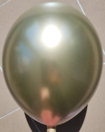 Set 10 baloane chrom auriu premium 30 cm [3]