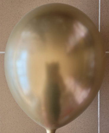 Set 10 baloane chrom auriu premium 30 cm [1]