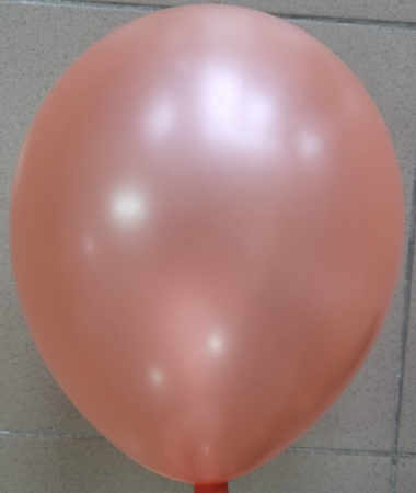 Set 10 baloane cu confetti roz, rose gold 30cm [2]