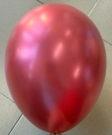 Set 10 baloane latex chrome rosu 30 cm [3]