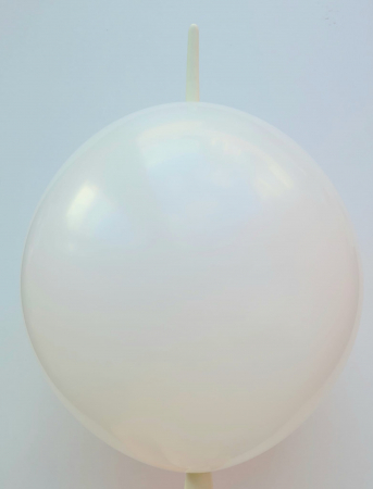 Set 10 baloane latex doua capete / link o loon alb 15 cm [1]