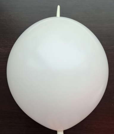 Set 10 baloane latex doua capete / link o loon alb 30 cm [1]