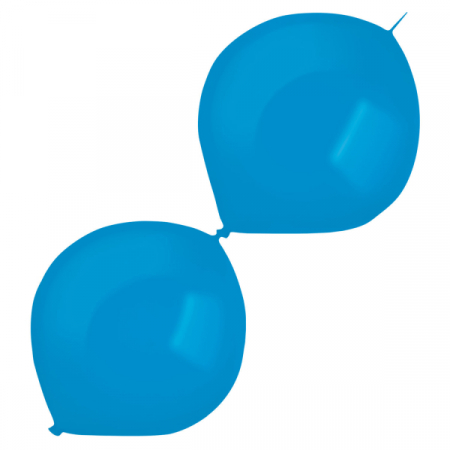 Sonic - Set 10 baloane latex doua capete / link o loon albastru royal 30 cm