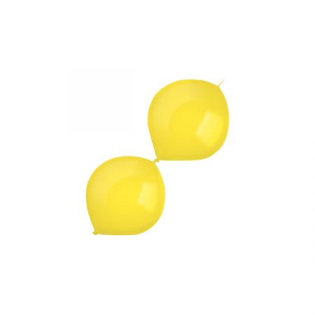 Baby Shark - Baloane - Set 10 baloane latex doua capete / link o loon galben soare 15 cm