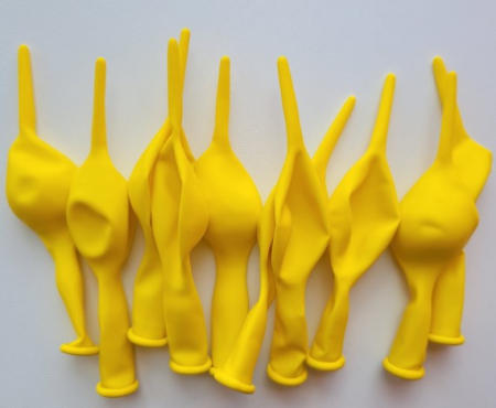 Set 10 baloane latex doua capete / link o loon galben soare 15 cm [2]