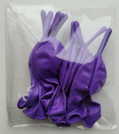 Set 10 baloane latex doua capete / link o loon mov 15 cm [3]