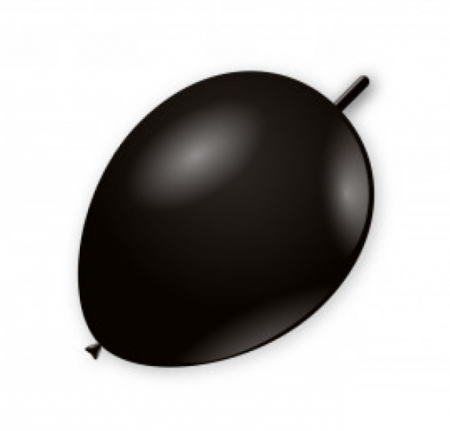 Baloane & seturi baloane din latex - Set 10 baloane latex doua capete / link o loon negru 15 cm