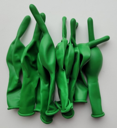 Set 10 baloane latex doua capete / link o loon verde 15 cm [2]