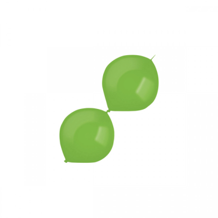 Gumball - Decoratiuni pentru petrecere tematica - Set 10 baloane latex doua capete / link o loon verde inchis 15 cm