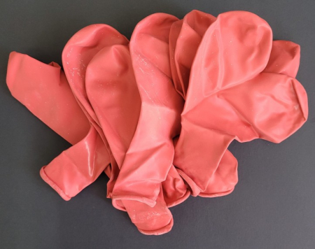 Set 10 baloane latex inima rosie 43 cm [5]