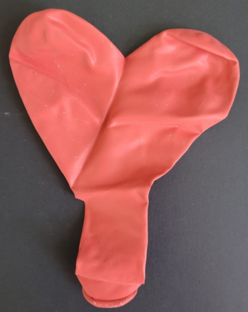Set 10 baloane latex inima rosie 43 cm [4]