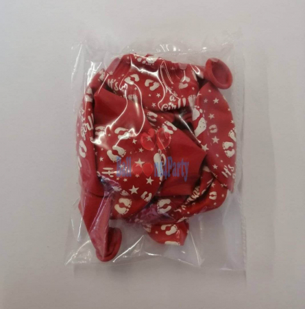 Set 10 balone latex it's a girl imprimat global rosu 30cm [5]