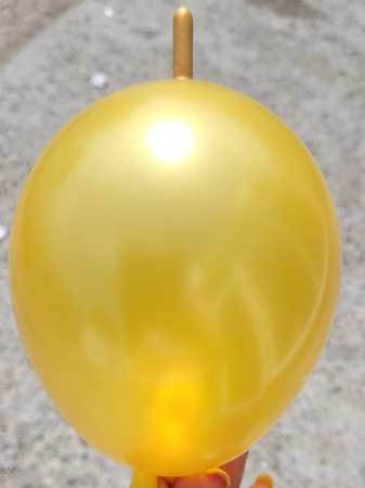 Set 10 baloane latex link o loon auriu metalizat 15 cm [2]