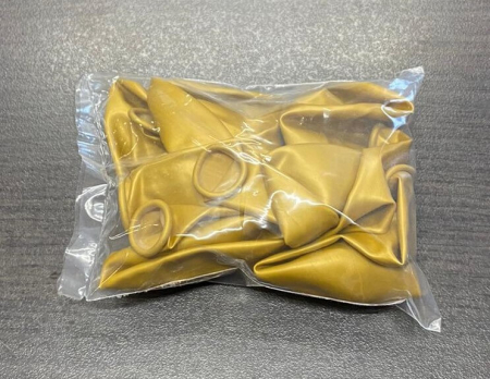 Set 10 baloane latex metalizat sidef auriu gold 30 cm [5]