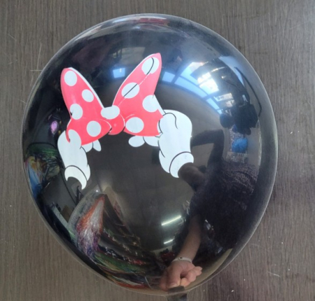 Set 10 baloane latex Minnie Mouse 30 cm [4]