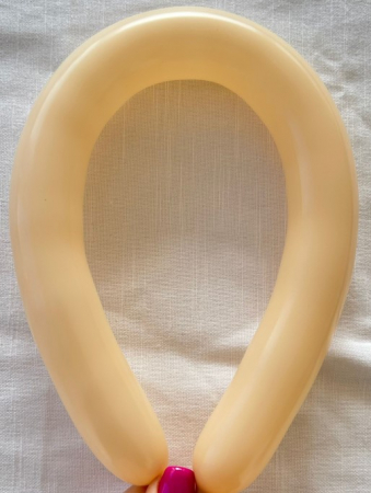 Set 10 baloane latex modelaj 160 crem / blush [1]