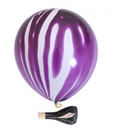 My Little Pony - Decoratiuni pentru petrecere tematica - Set 5 baloane latex mov degrade 30 cm