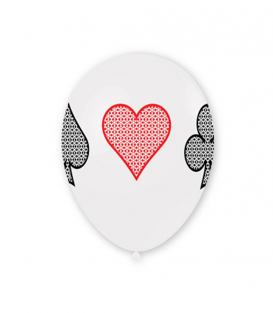 Set 10 baloane latex Poker 30 cm [1]