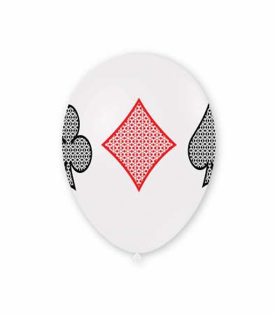 Set 10 baloane latex Poker 30 cm [4]