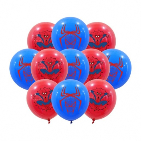 Supereroi - Set 10 baloane latex Spiderman 30 cm