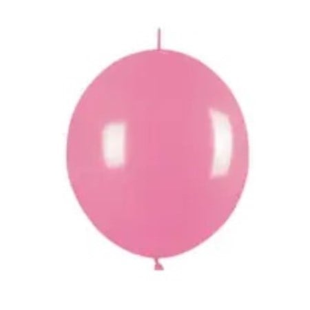 Set 10 balone latex link o loon roz 35cm [0]