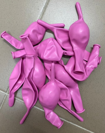 Set 10 balone latex link o loon roz 35cm [2]