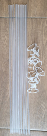 Set 10 bete transparente pentru baloane folie 60 cm [1]