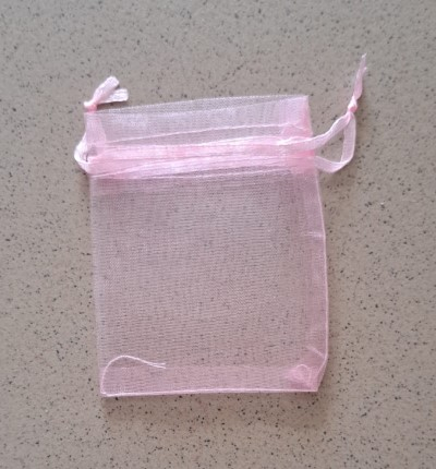 Set 10 saculeti roz organza 7 x 9 cm [2]