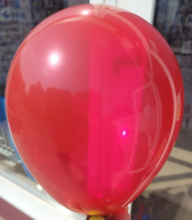 Set 100 baloane latex cranberry / merisor clear 13 cm [2]