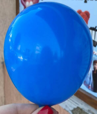 Set 100 baloane latex albastru 13 cm [1]