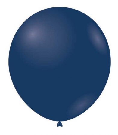 Set 100 baloane latex albastru inchis / midnight blue clear 13 cm [5]