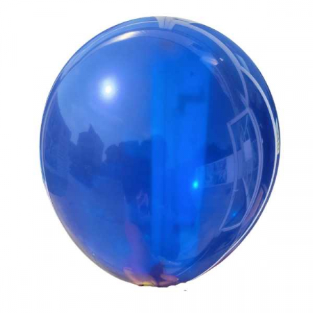 Botez baiat - Accesorii pentru decoratiuni - Set 100 baloane latex albastru inchis / midnight blue clear 13 cm