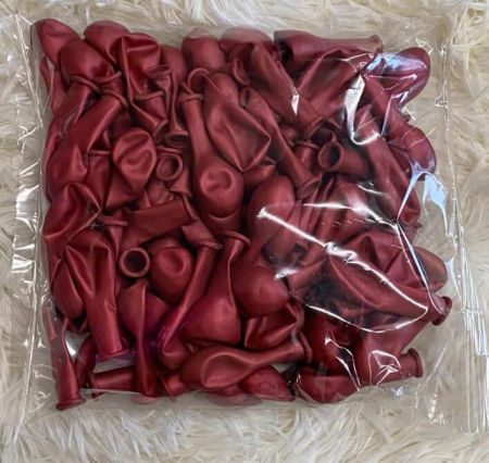 Set 100 baloane latex chrome roz inchis 13cm [3]