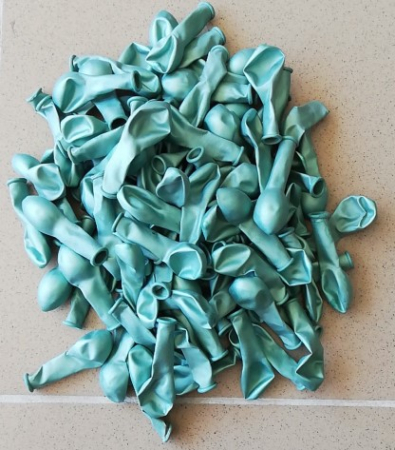 Set 100 baloane latex chrome verde premium 13 cm [4]