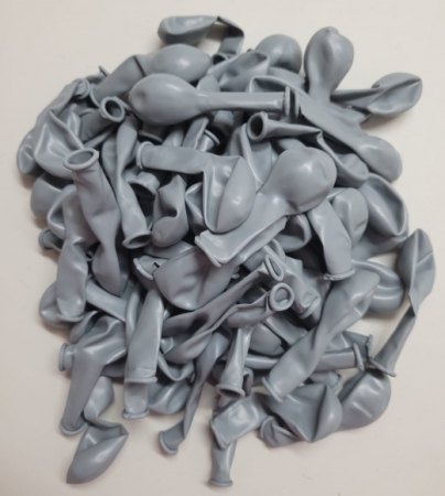Set 100 baloane latex gri 13 cm [3]