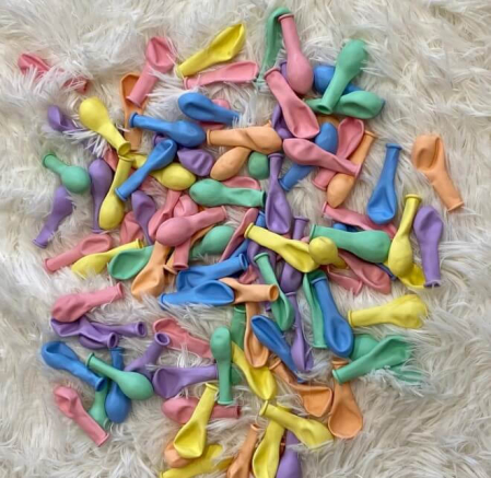 Set 100 baloane latex macaron asortate 13cm [8]