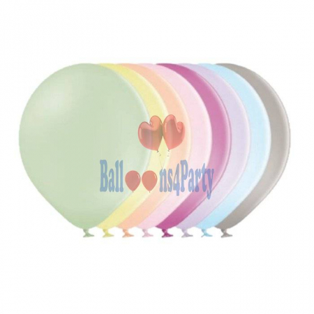 Baloane din latex 30 cm - Set 100 baloane latex macaron asortate 23cm
