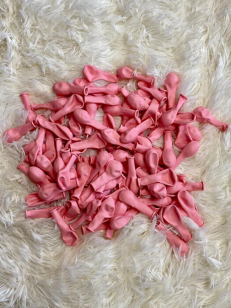 Set 100 baloane latex macaron roz deschis 13cm [3]