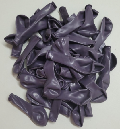 Set 100 baloane latex mov retro / malva 13 cm [3]