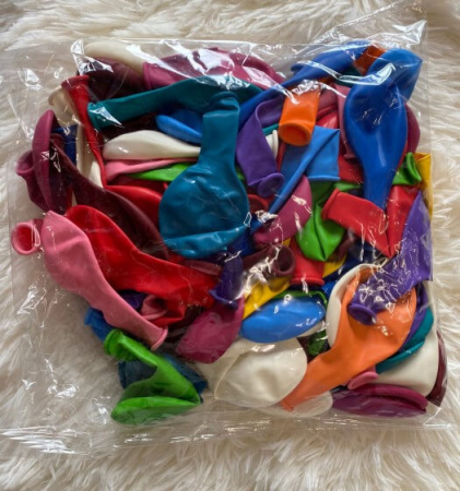Ser 100 baloane latex multicolor 27 cm [8]