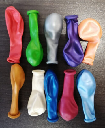 Set 100 baloane latex multicolor metalizat 13 cm [1]