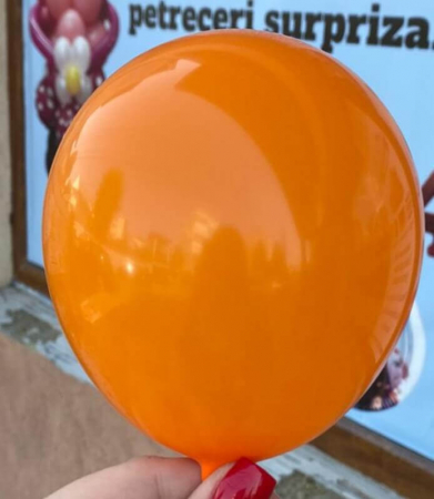 Set 100 baloane latex portocaliu 13 cm [1]