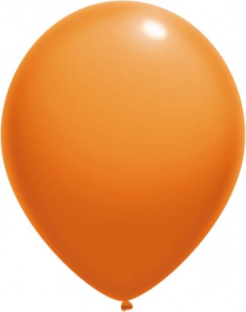 Set 100 baloane latex portocaliu 13 cm [0]
