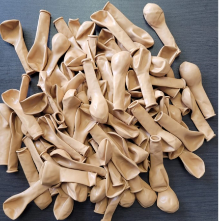 Set 100 baloane latex retro crem 13 cm [3]