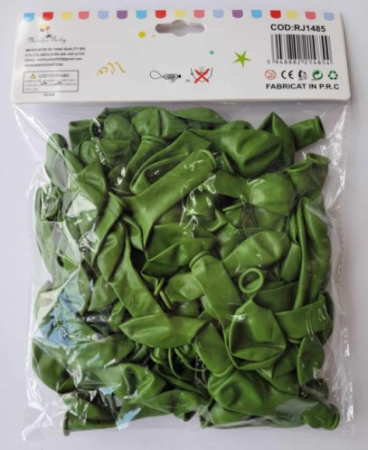 Set 100 baloane latex retro verde deschis 13 cm [4]