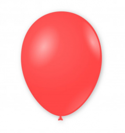 Baloane din latex 13cm - Set 100 baloane latex rosu coral / corai 13 cm